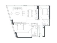 Планировка 3-комнатной квартиры, 107 м2