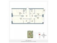 Планировка 3-комнатной квартиры, 101,7 м2