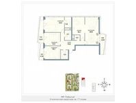 Планировка 4-комнатной квартиры, 139,7 м2