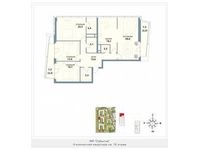 Планировка 4-комнатной квартиры, 138,9 м2