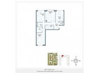 Планировка 3-комнатной квартиры, 97,1 м2