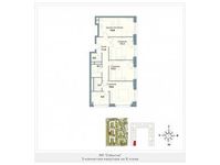 Планировка 3-комнатной квартиры, 98,3 м2