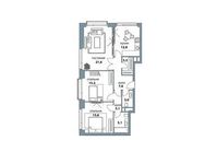 Планировка 3-комнатной квартиры, 104,6 м2