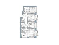 Планировка 3-комнатной квартиры, 99,2 м2