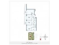 Планировка 3-комнатной квартиры, 108 м2