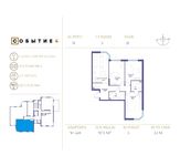 Планировка 3-комнатной квартиры, 97,5 м2