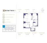 Планировка 2-комнатной квартиры, 75,1 м2