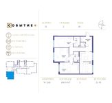 Планировка 3-комнатной квартиры, 100,9 м2