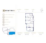Планировка 3-комнатной квартиры, 107,6 м2