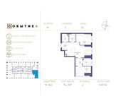 Планировка 2-комнатной квартиры, 76,4 м2