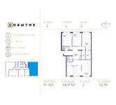 Планировка квартиры студии, 136,9 м2
