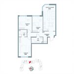 Планировка 3-комнатной квартиры, 95,1 м2