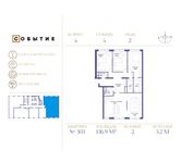 Планировка квартиры студии, 136,9 м2