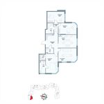Планировка 4-комнатной квартиры, 129,1 м2
