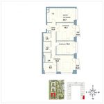 Планировка 3-комнатной квартиры, 100,9 м2