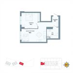 Планировка 1-комнатной квартиры, 47,3 м2