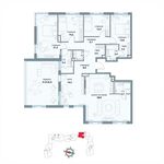 Планировка квартиры студии, 162,8 м2