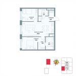 Планировка 2-комнатной квартиры, 67,5 м2