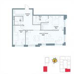 Планировка квартиры студии, 90 м2