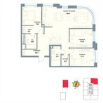 Планировка квартиры студии, 108,1 м2