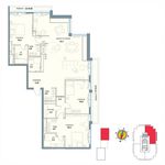 Планировка квартиры студии, 150 м2