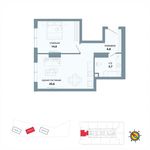 Планировка 1-комнатной квартиры, 47,1 м2