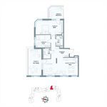 Планировка 3-комнатной квартиры, 100,5 м2