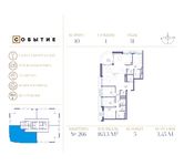 Планировка квартиры студии, 163,3 м2