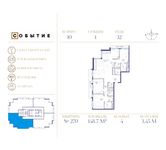 Планировка квартиры студии, 148,7 м2