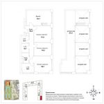 Планировка 3-комнатной квартиры, 143,5 м2
