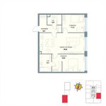 Планировка 2-комнатной квартиры, 71,9 м2