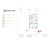 Планировка квартиры студии, 128,2 м2