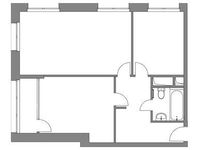 Планировка 2-комнатной квартиры, 63,8 м2