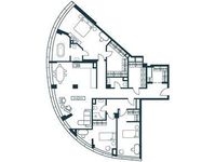 Планировка 3-комнатной квартиры, 141 м2