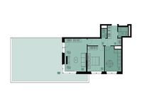 Планировка 2-комнатной квартиры, 83,9 м2