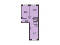 Планировка 1-комнатной квартиры, 63 м2