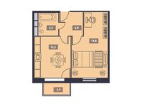 Планировка 1-комнатной квартиры, 42 м2
