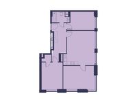 Планировка 3-комнатной квартиры, 87,1 м2