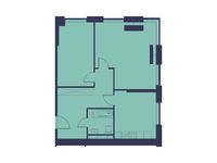 Планировка 3-комнатной квартиры, 72,1 м2