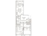 Планировка 3-комнатной квартиры, 66,81 м2