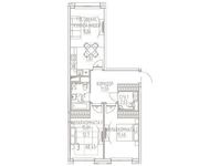 Планировка 3-комнатной квартиры, 68,45 м2