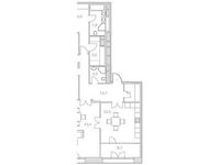 Планировка 4-комнатной квартиры, 159,6 м2