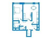 Планировка 2-комнатной квартиры, 65,1 м2