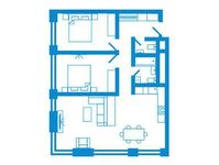 Планировка 3-комнатной квартиры, 79,2 м2