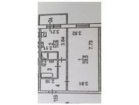 Планировка 1-комнатной квартиры, 53,6 м2
