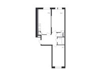 Планировка 2-комнатной квартиры, 62,8 м2
