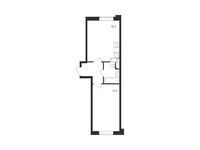 Планировка 1-комнатной квартиры, 41 м2