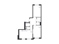 Планировка 2-комнатной квартиры, 69,5 м2