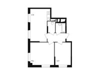 Планировка 2-комнатной квартиры, 65,3 м2