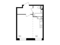 Планировка квартиры студии, 32,2 м2